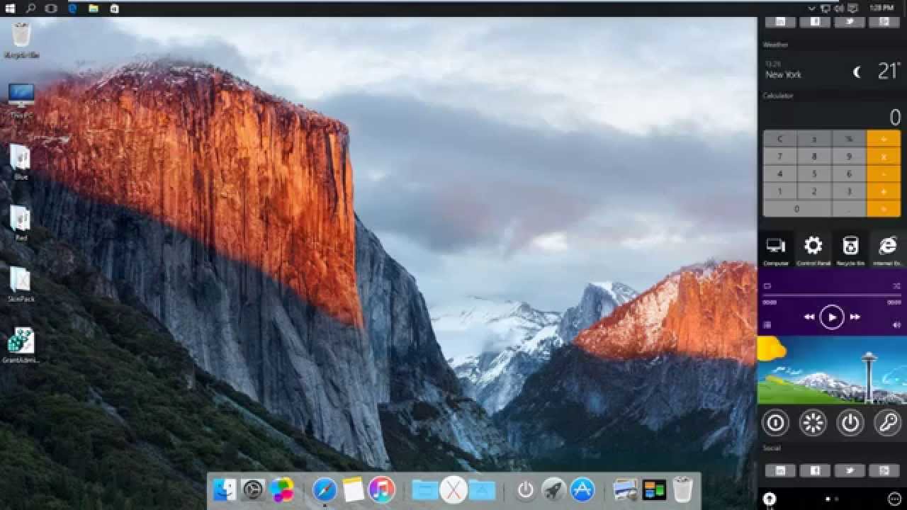 apple mac os theme for windows 10 free download
